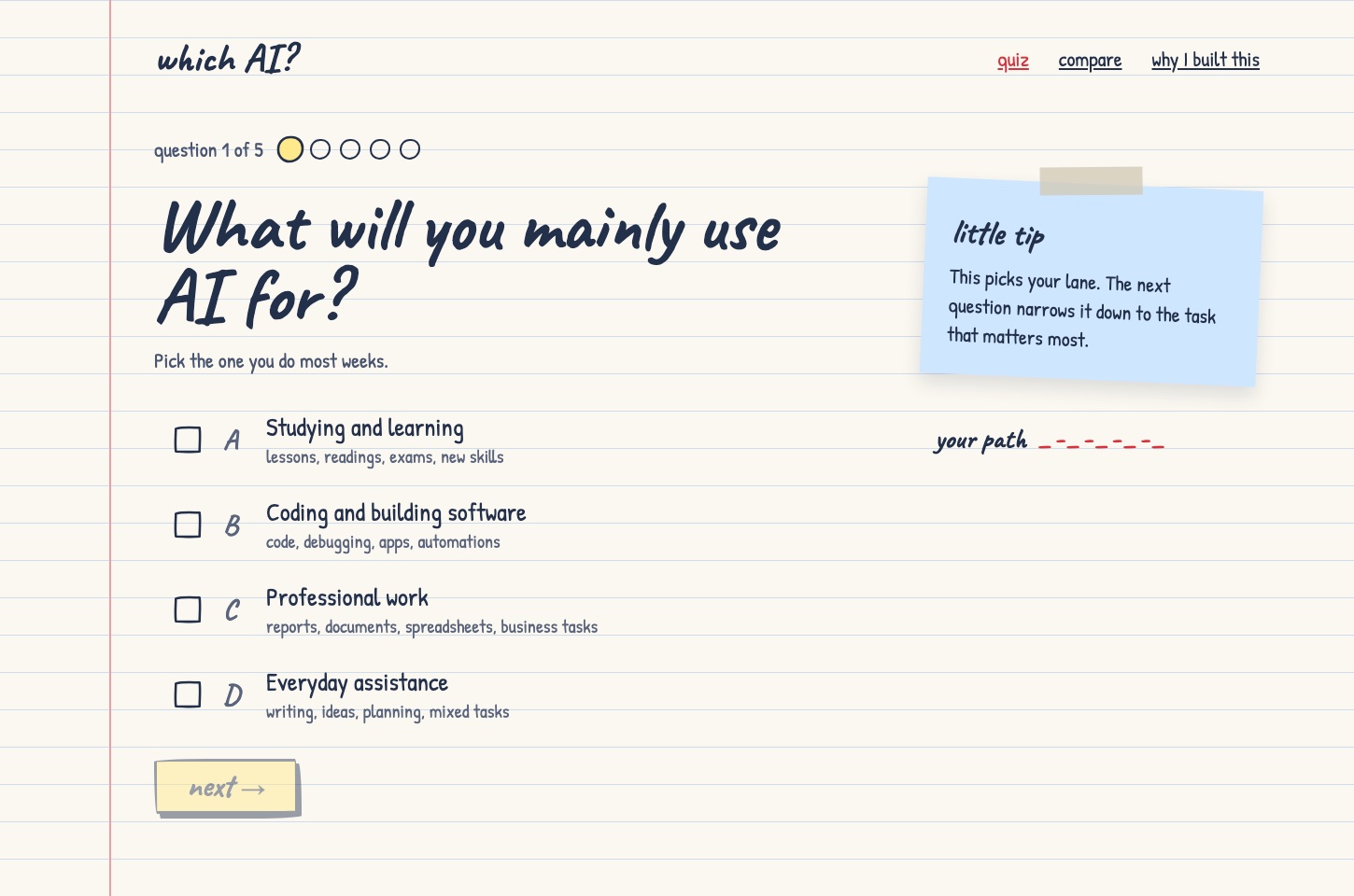 Which AI? screenshot